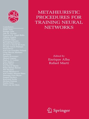 cover image of Metaheuristic Procedures for Training Neural Networks